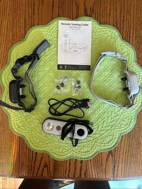 Remote Training Collar Set - Gray and Black - Rechargeable Pet Training System